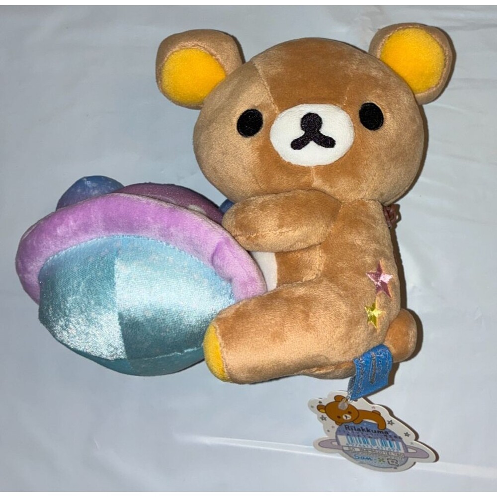 San-X Rilakkuma Relaxing in Space Planet Caravan Plush Japan Limited 2014 RARE